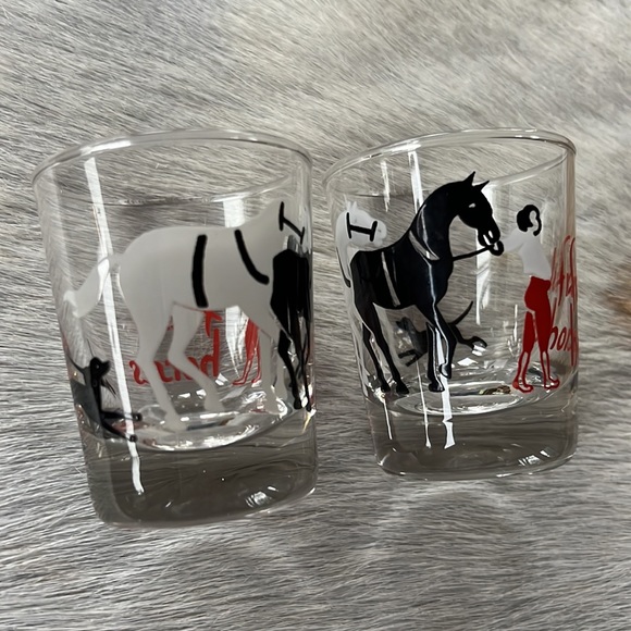 Vintage Libbey set of 2 “fresh horses” shot glasses - Picture 6 of 6
